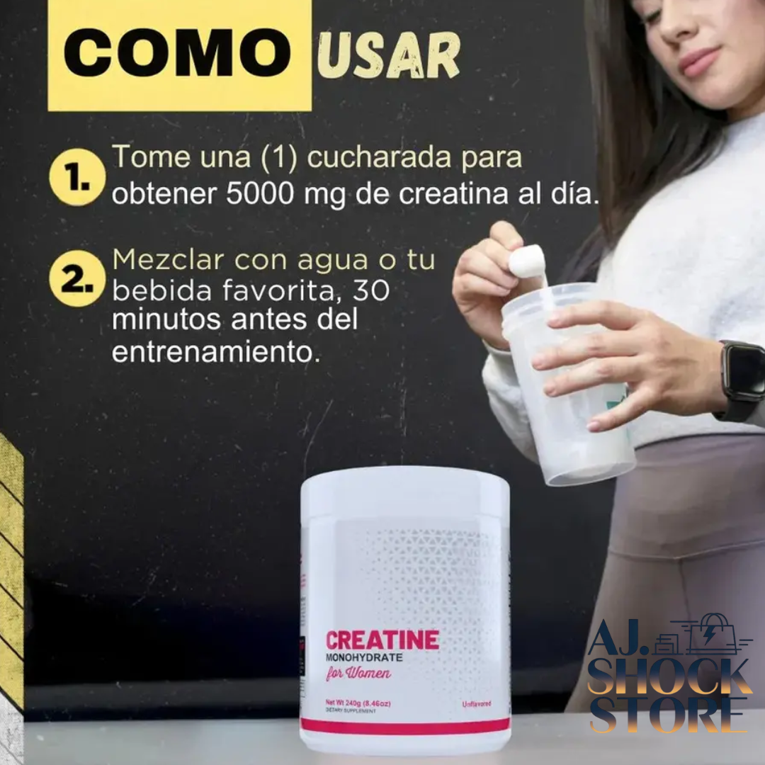 CREATINA MONOHIDRATADA PARA MUJERES